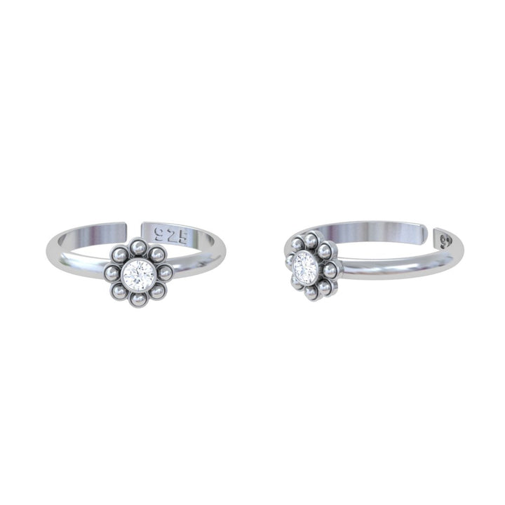 92.5 Oxidized Sterling Silver Toe Ring