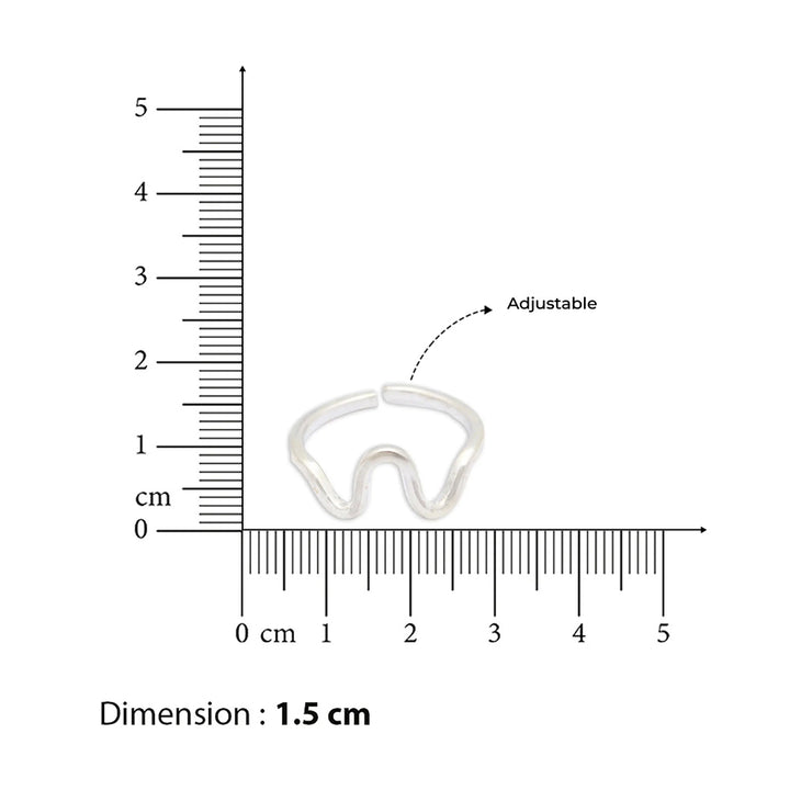 925 Sterling Silver Toe Ring (Pair)