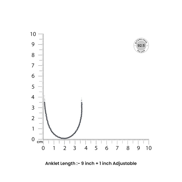 Silver Black Bead Nazariya