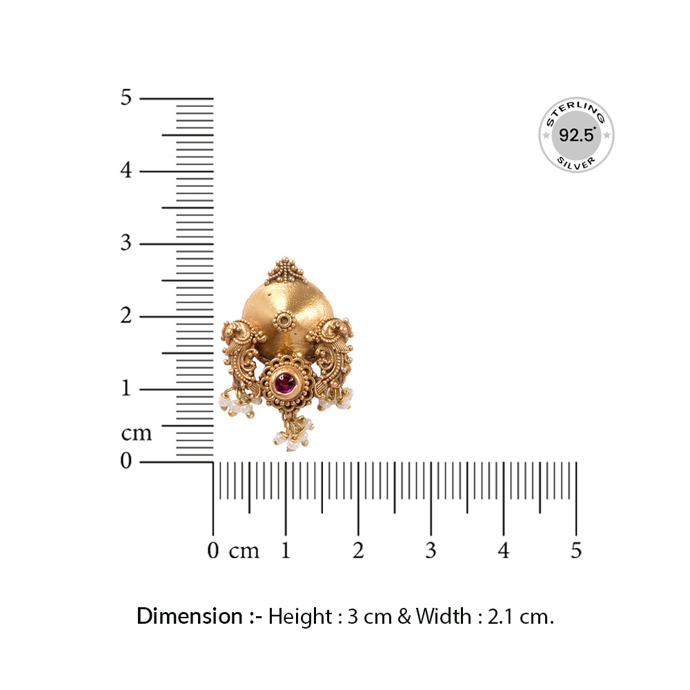 Silver 925 Peacock Earrings