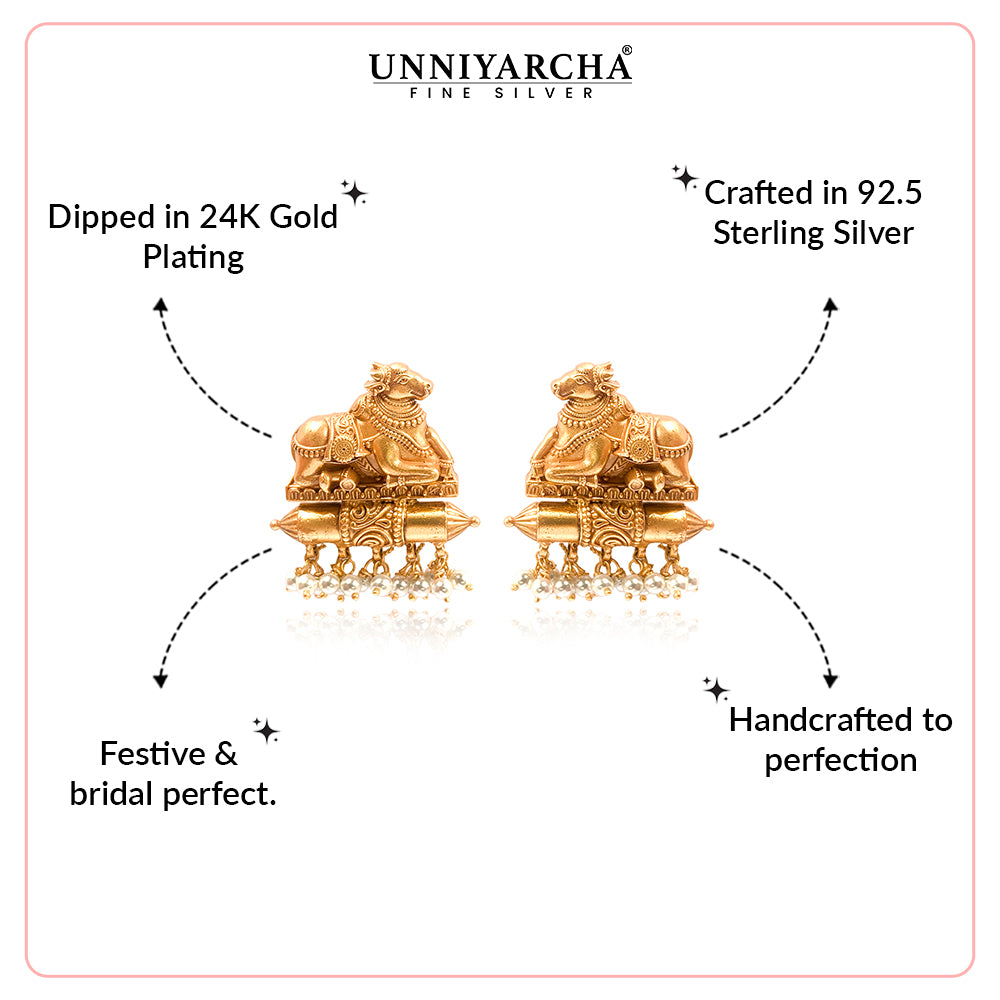 Silver 925 Nandi Stud Earings