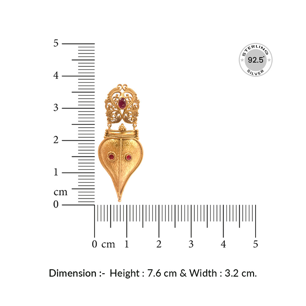 Silver 925 Vishnu Shankha Earrings