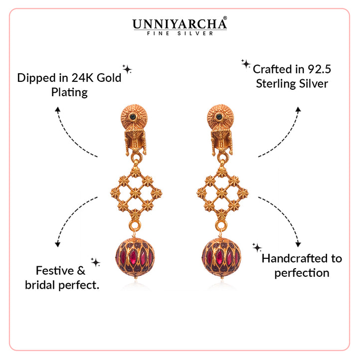 Silver Sun Drop Earrings