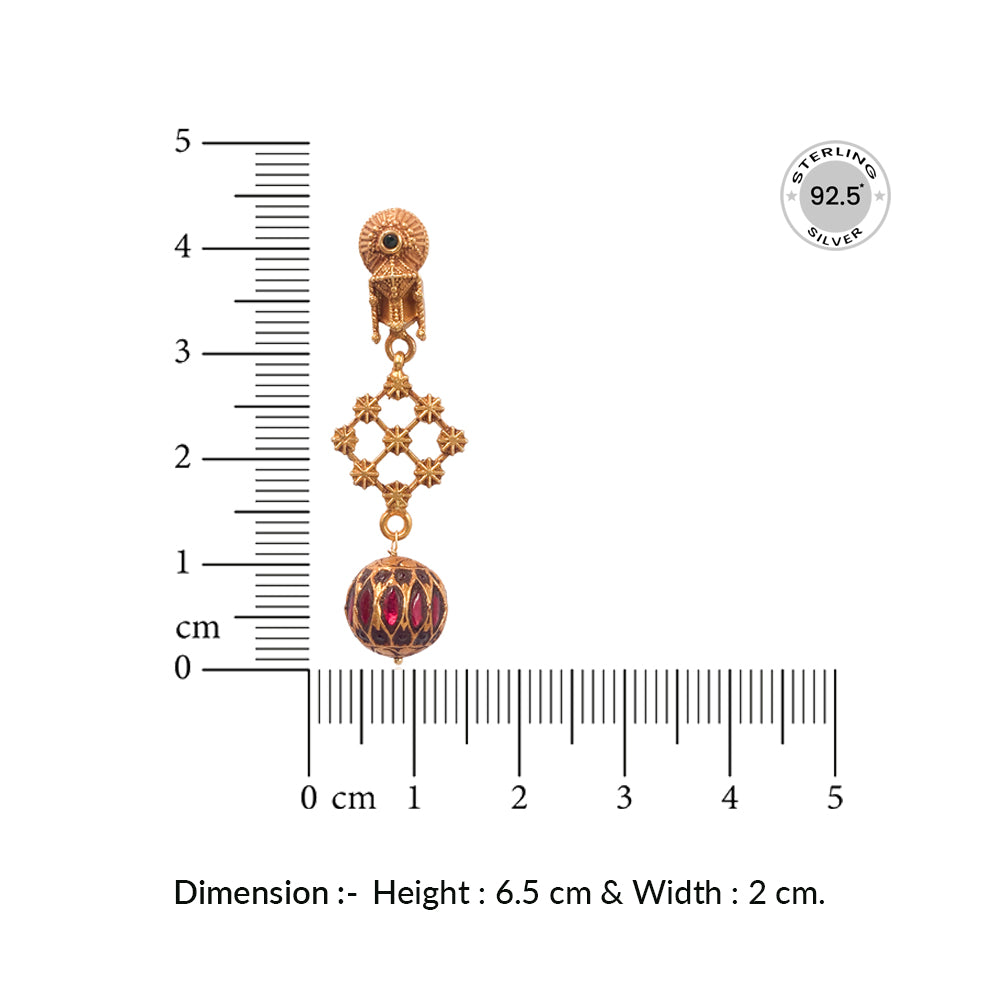 Silver Sun Drop Earrings