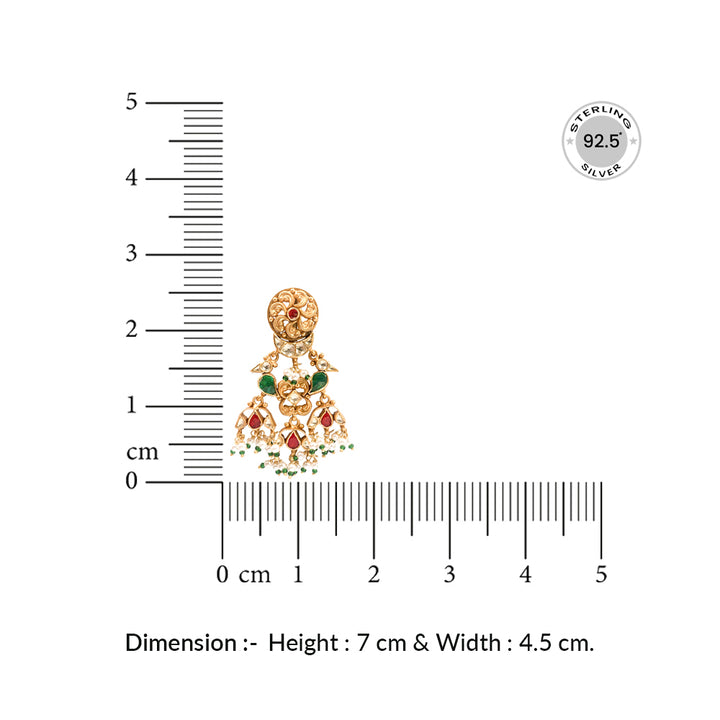 Parrot Silver 925 Chandeliers Earrings