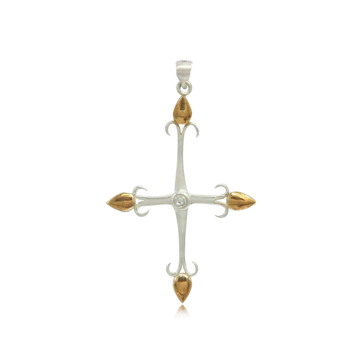 Silver 92.5 Men's Cross Pendant