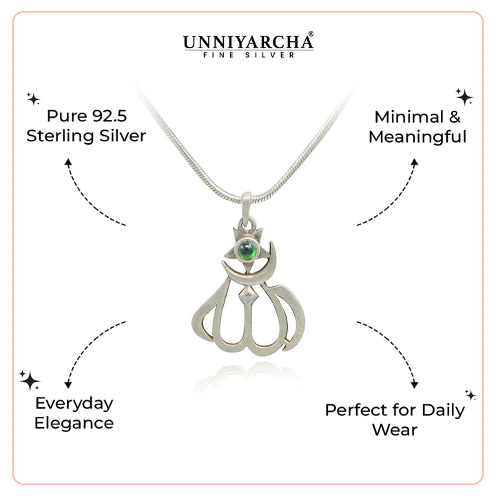 92.5 Men's silver pendant