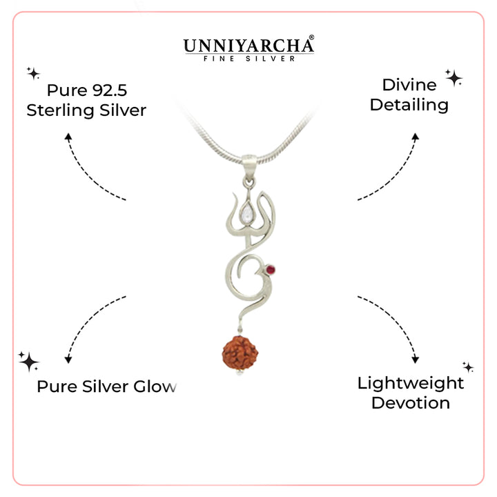 92.5 Om Men's silver Pendant