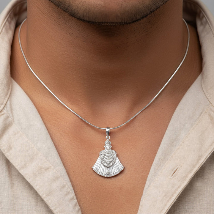 Khatu Shyam Baba Silver 92.5 Pendant