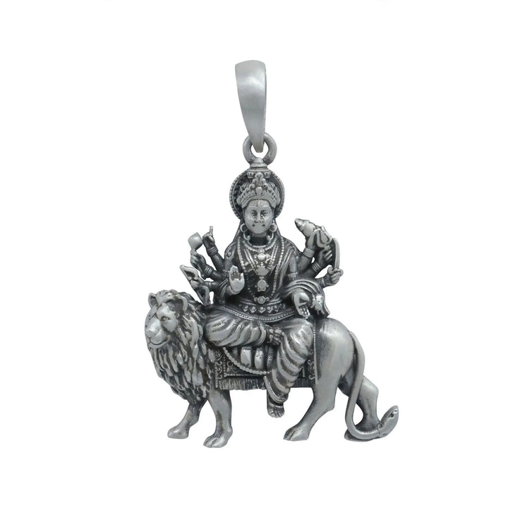 Sherawali Mata Silver 92.5 Pendant