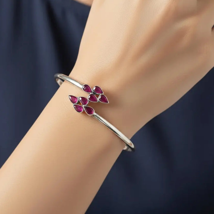 92.5 Silver Oxidized bangle