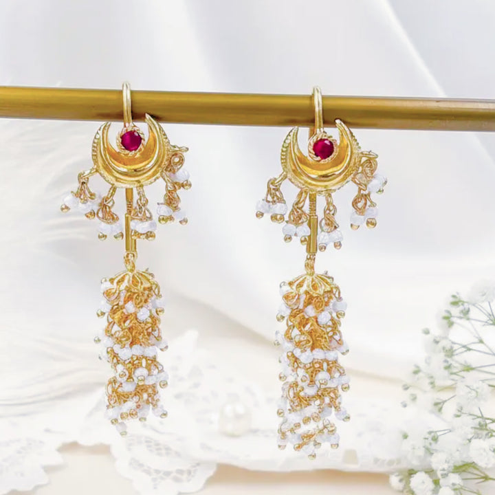 92.5 Sterling Silver Crescent moon sui dhaga