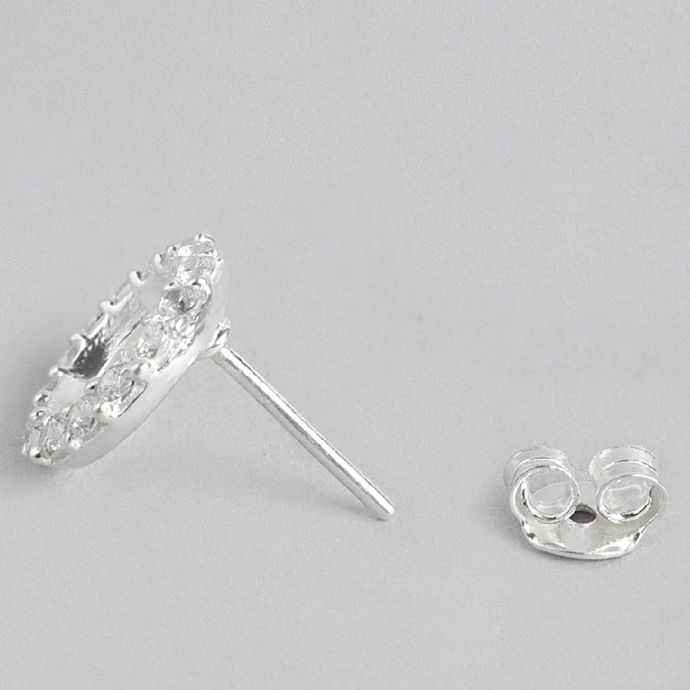 Silver zircon Earring