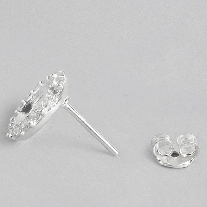 Silver zircon Earring