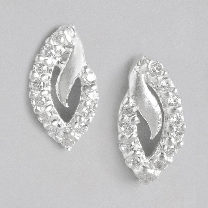 Silver zircon Earring