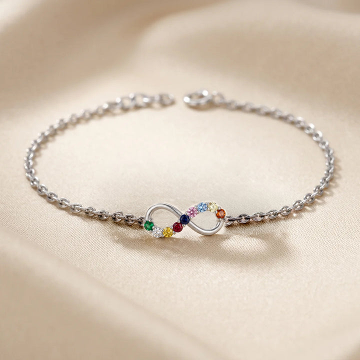 Navratna Infinity Bracelet