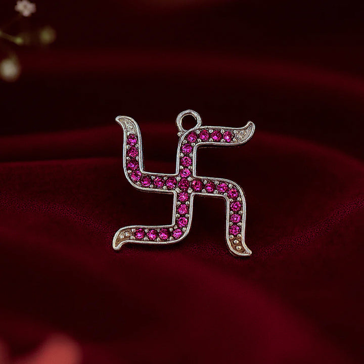 Pure 92.5 Silver Swastik Keepsake