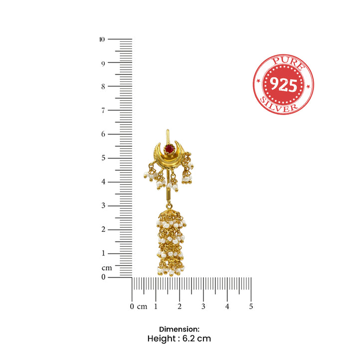 92.5 Sterling Silver Crescent moon sui dhaga