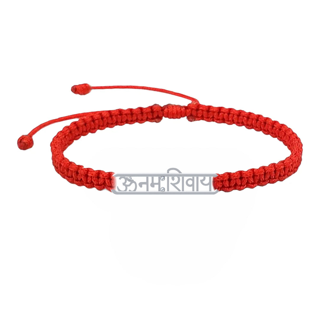 Unniyarcha 925 Pure Silver Om Namah Shivay Bracelet