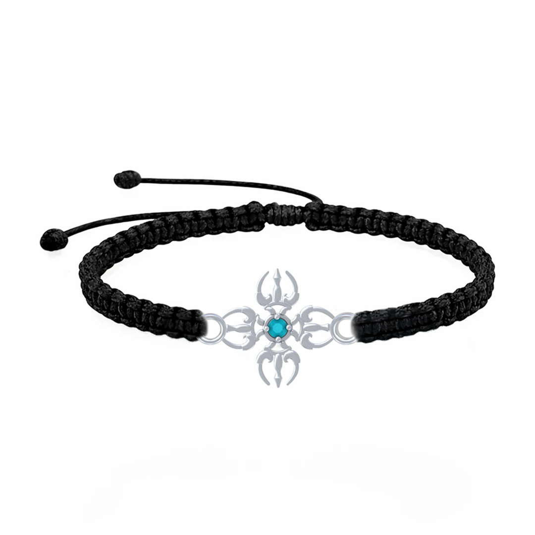 Unniyarcha 925 Pure Silver Trishul Bracelet