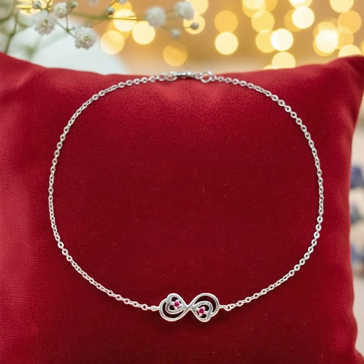 Infinity Silver Anklet