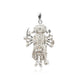 925 Silver Panch Shakti Hanuman pendant and chain