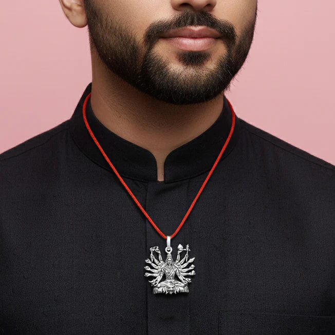 Silver Lord Shiva Mahashakti Pendant