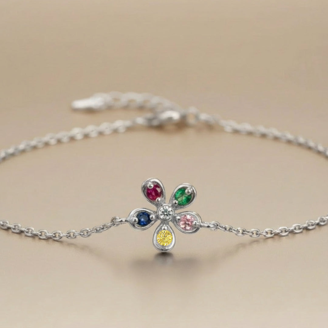 Silver 92.5 Bloom Bracelet