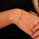 24kt Gold Plated 925 Silver Pure Patakha Stellar Burst Charm Bracelet