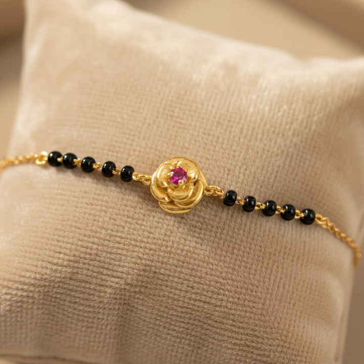 Silver 925 Rose Mangalsutra Bracelet