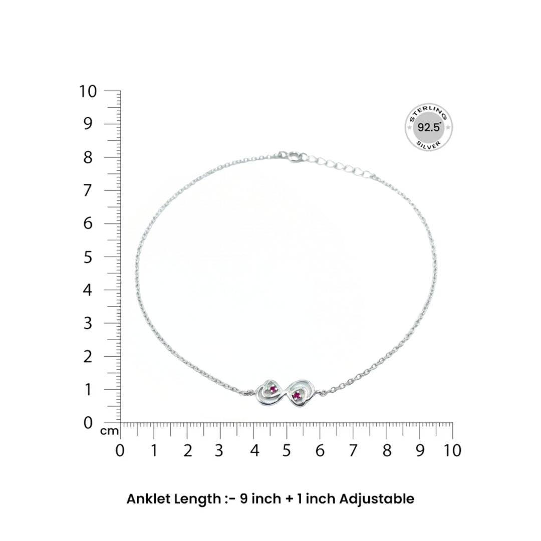 Infinity Silver Anklet