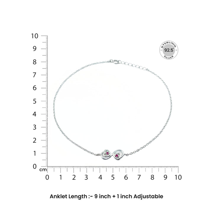 Infinity Silver Anklet