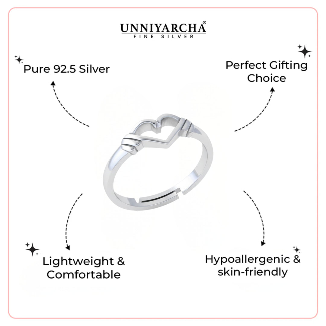 Silver Heart Ring