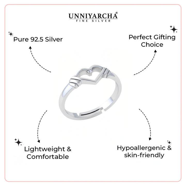 Silver Heart Ring
