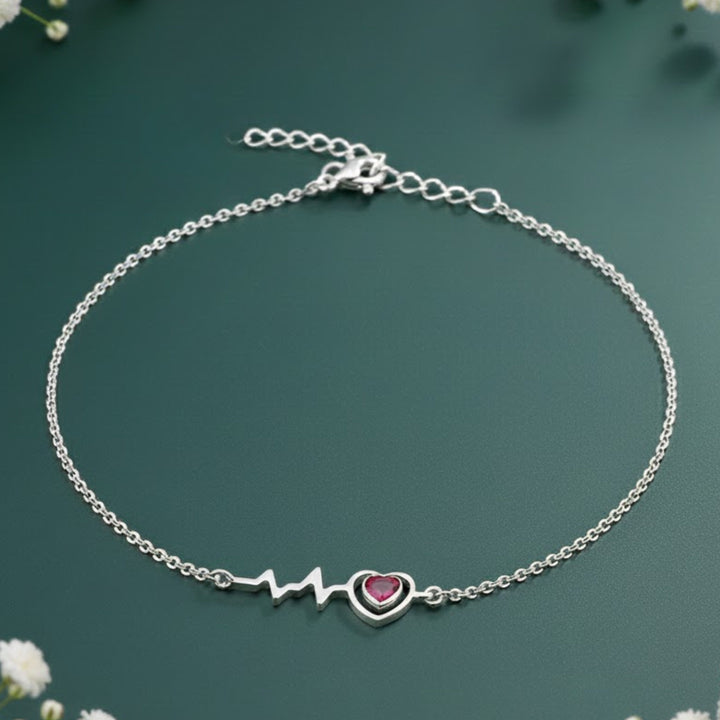 Silver Heartbeat bracelet