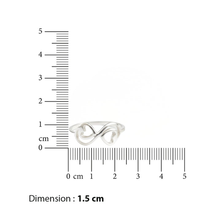 1.5 cm dimensions silver ring