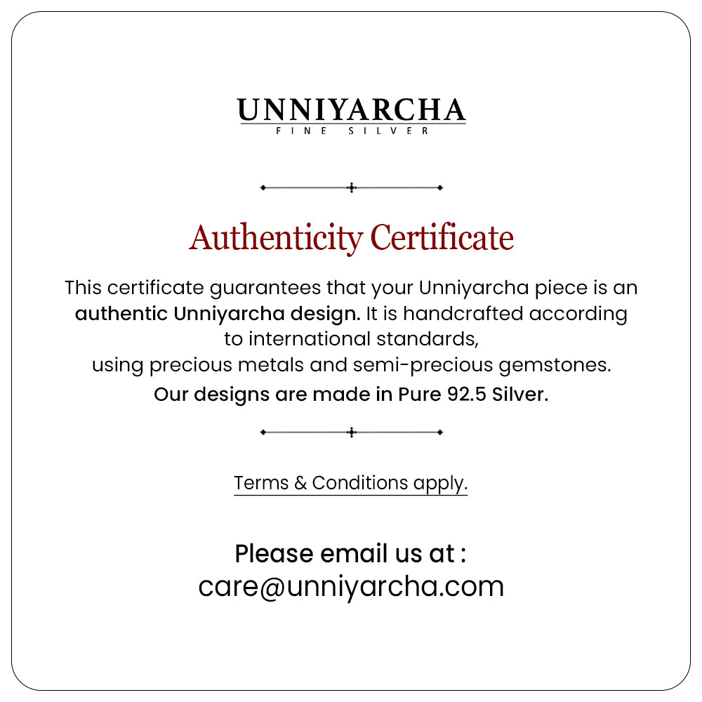 Unniyarcha 925 Pure Silver Shree Krishna bracelet