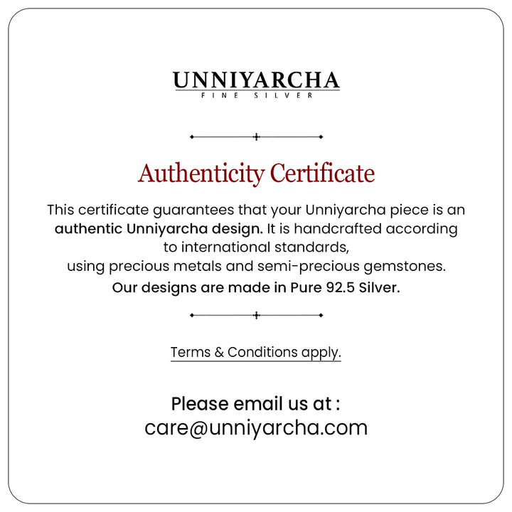 Unniyarcha 925 Pure Silver Shree Krishna bracelet