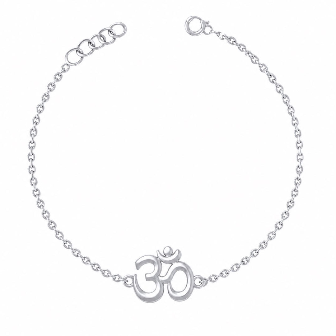 Sacred Om 925 Silver Bracelet