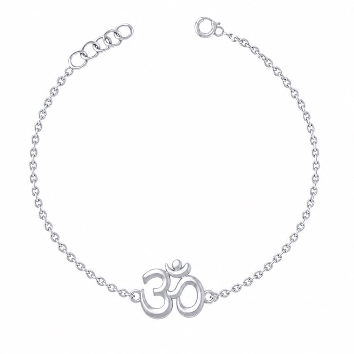 Sacred Om 925 Silver Bracelet