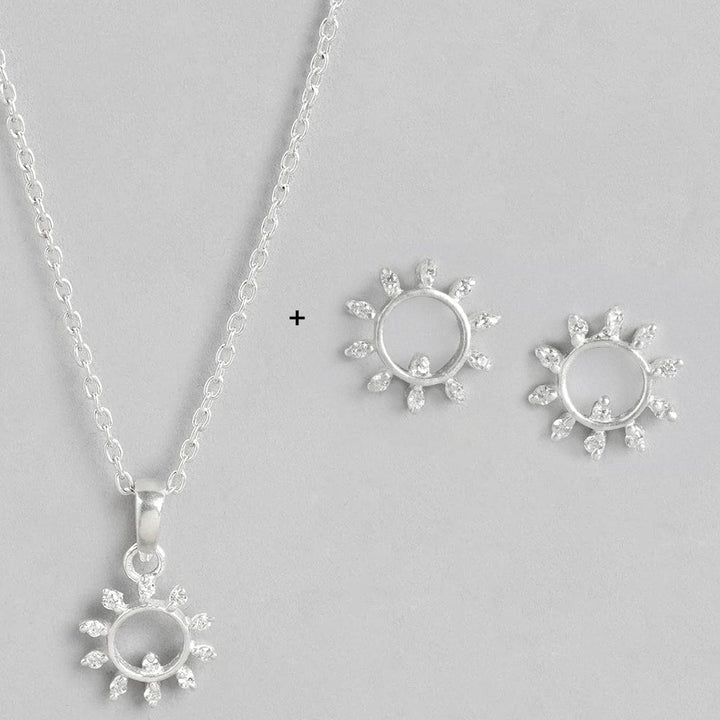 92.5 Silver Sun Necklace