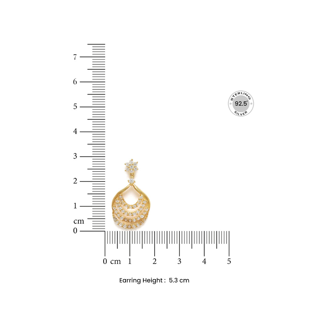 Silver Zircon Earring