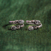Zircon Sterling Silver Toe Ring (Pair)