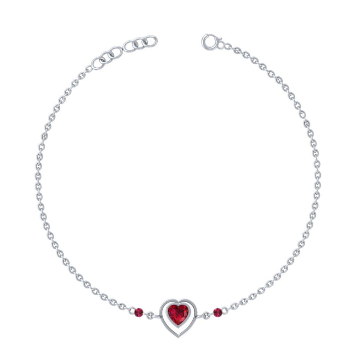 925 Pure Silver Minimalist Double Heart Anklet
