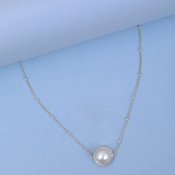 Single Pearl Silver 92.5 Anklet