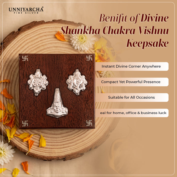 Divine Shankha Chakra Vishnu Keepsake
