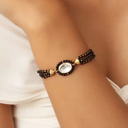 black beads mangalsutra bracelet