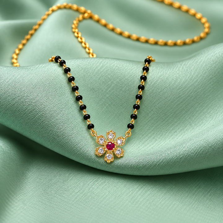 925 Silver Mangalya Blossom Mangalsutra