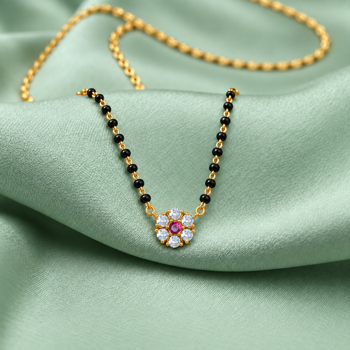 925 Silver Daisy Mangalsutra