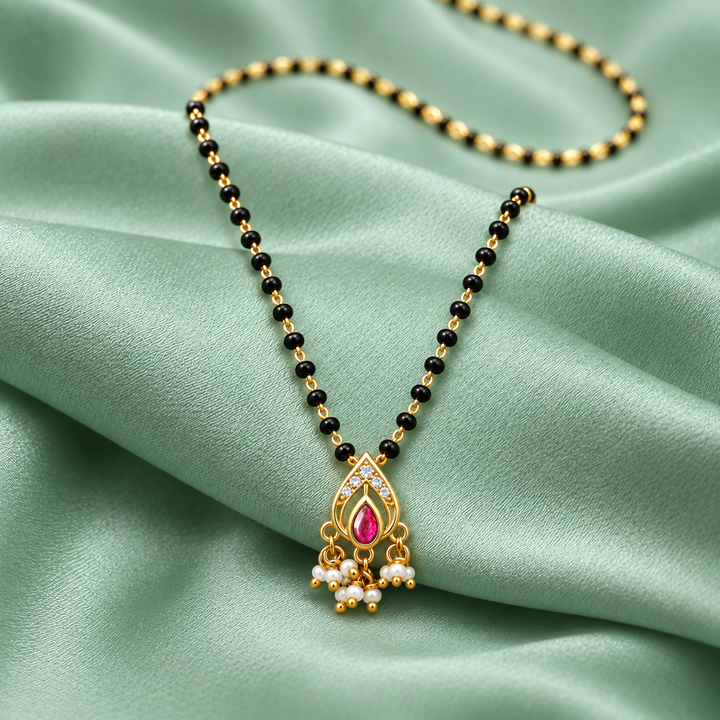 925 Silver Heirloom Teardrop Mangalsutra